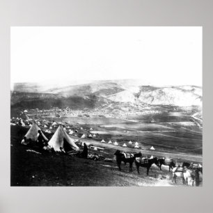 Poster Acampamento aliado, Crimeia, c.1855
