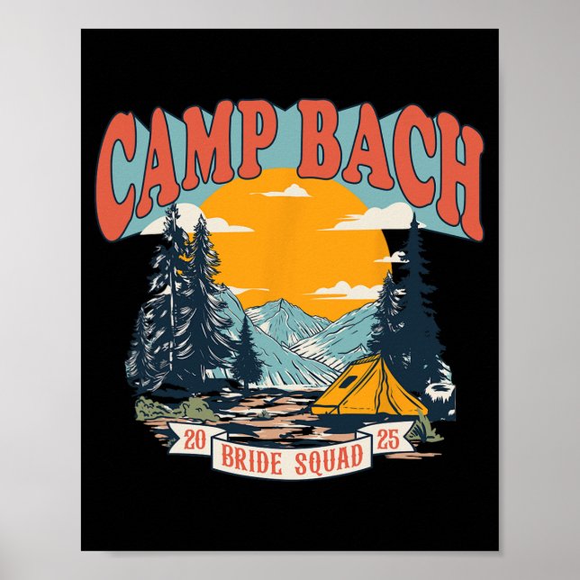 Poster Acampamento Bach Esquadra da Noiva 2025 Acampament (Frente)