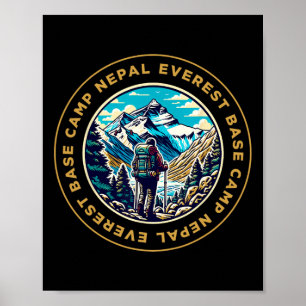 Poster Acampamento Base Everest Nepal Montanha Vista Ever