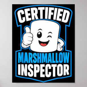 Poster acampamento de amantes de marshmallow s'mores
