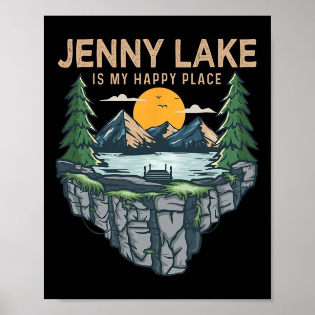 Poster Acampamento de Barcos - Meu Lugar Feliz, Jenny Lak (Frente)
