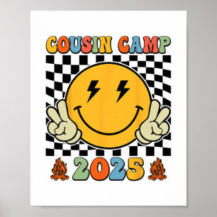 Poster Acampamento de Férias dos Primos Retrô 2025 Acampa