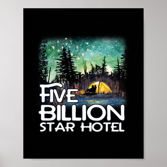 Poster Acampamento de Hotel Star Cinco Bilhões (Frente)