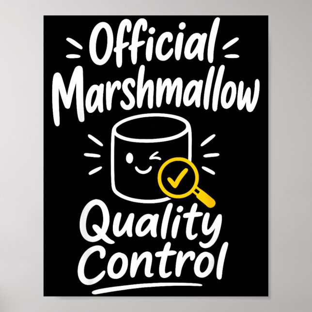 Poster Acampamento de humor de marshmallow s'mores  (Frente)