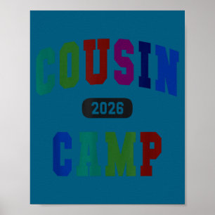 Poster Acampamento de primo da universidade 2026 tripulaç