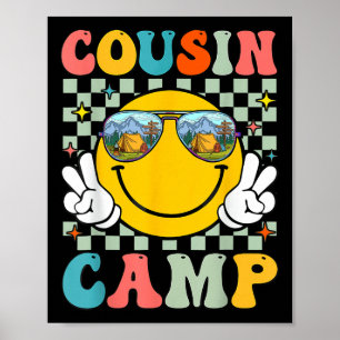 Poster Acampamento de Primo Viagem de Verão Família Campi