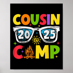 Poster Acampamento de Primos 2025 Férias de Família Verão