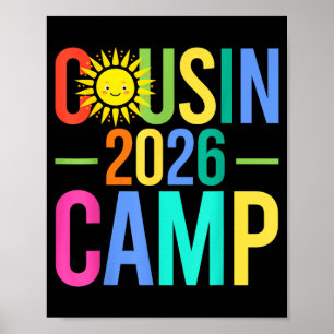 Poster Acampamento de primos férias de verão de 2026