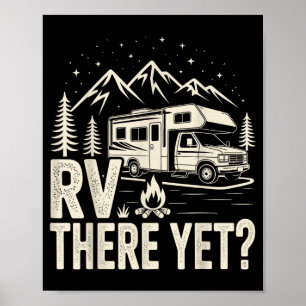 Poster Acampamento de Rv trailer rv ainda viagem de carro