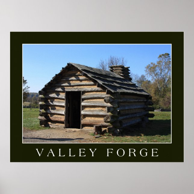 Pôster acampamento de Valley Forge (Frente)