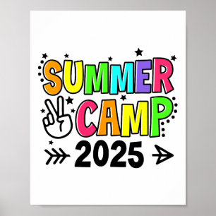 Poster Acampamento de Verão 2025 Acampamento Fogueira Fér
