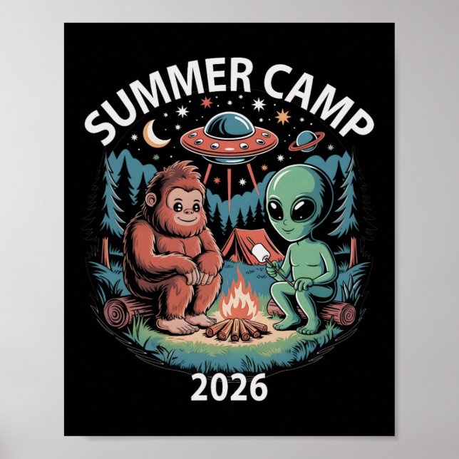 Poster Acampamento de Verão Infantil 2026 Equipe Diretor  (Frente)