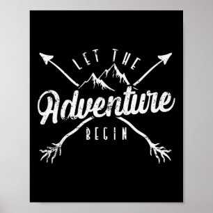 Poster Acampamento deixa o início da aventura'