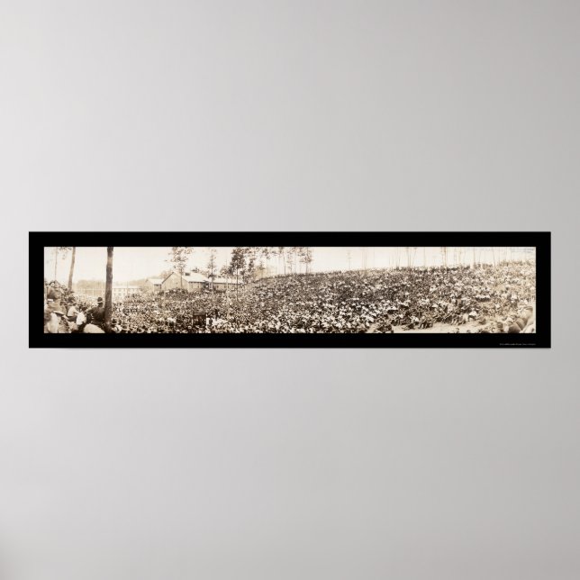 Pôster Acampamento Devens MÃE Foto 1918 (Frente)