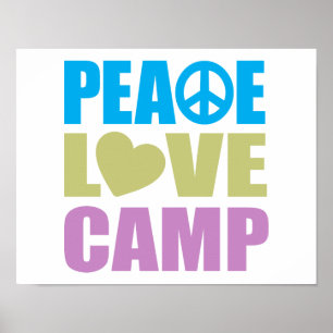 Poster Acampamento do amor da paz