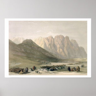 Poster Acampamento do Aulad-Dito, monte Sinai, Februar