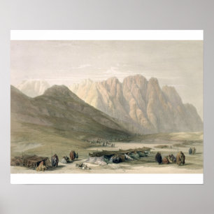 Poster Acampamento do Aulad-Dito, monte Sinai, Februar
