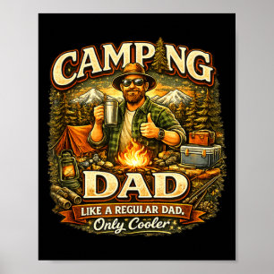 Poster Acampamento é camiseta de terapia - acampamento en
