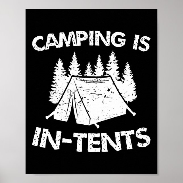 Poster Acampamento É Em Tendas - Piada Intensa - Câmera D (Frente)