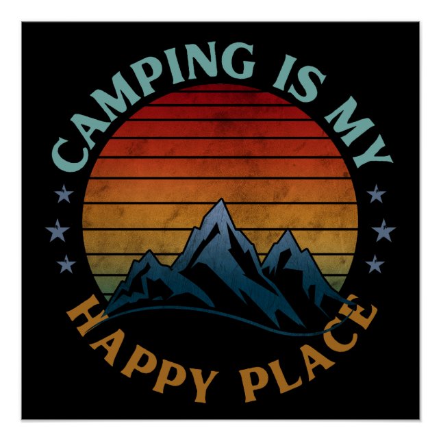 PÔSTER ACAMPAMENTO É MEU LUGAR FELIZ  (Frente)