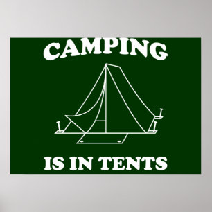 Pôster Acampamento em tendas