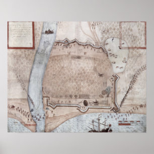 Pôster Acampamento fortificado, Puerto Rico