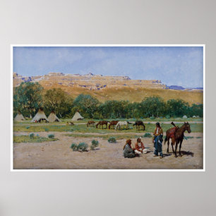 Pôster Acampamento indiano 1901 por Henry Farny