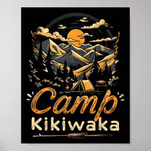 Poster Acampamento Kikiwaka Camping Hike Tenda Floresta M