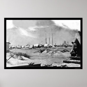 Pôster Acampamento militar na ilha de Morris, SC 1863