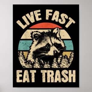 Poster Acampamento Ou Hikin Engraçado De Lixo Rápido