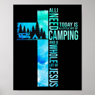 Poster Acampando E Jesus