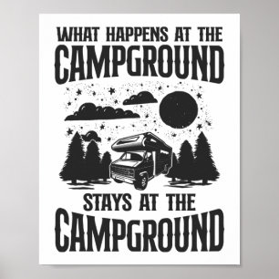 Poster Acampando O Que Acontece Na Campground Fica Em