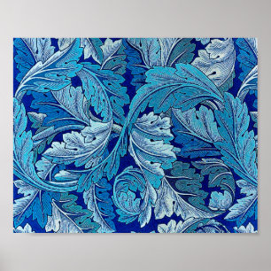 Poster Acanthus Blue, William Morris