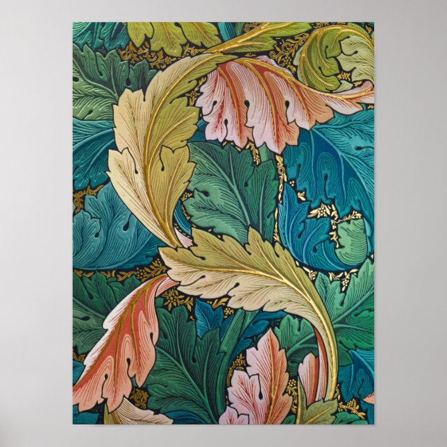 Poster Acanthus, Wallpaper por William Morris (Frente)