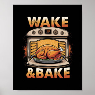 Poster Ação de Graças engraçado Ker Meme Sourdough Wake A