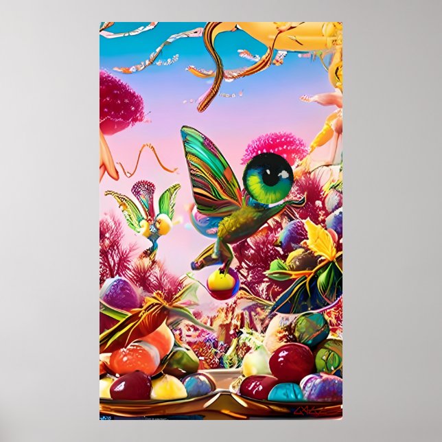 Poster Ação de Graças - Ken Gage Surreal Art (Frente)