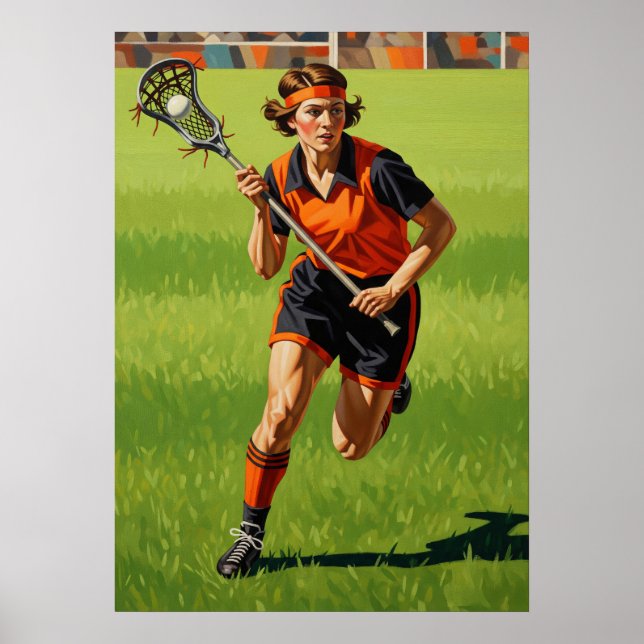 Poster AÇÃO LA CROSSE EN (Lacrosse em Ação) (Frente)