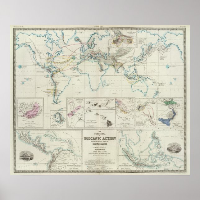 Pôster Ação vulcânica (Frente)