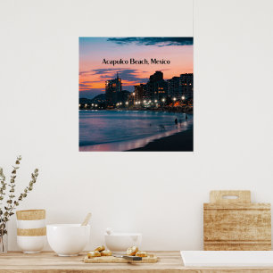 Poster Acapulco Beach, México