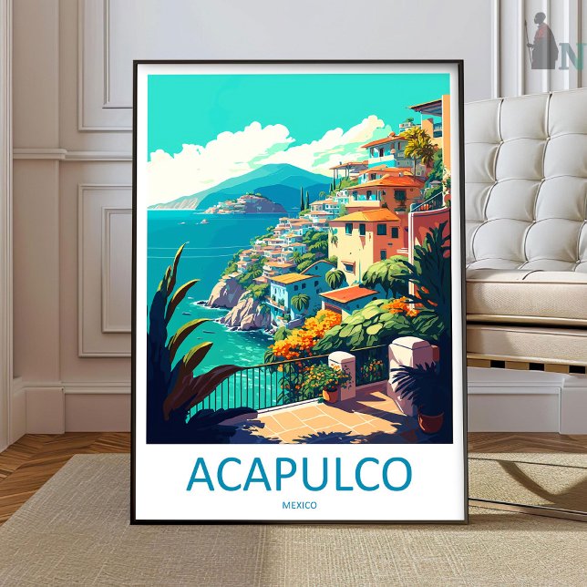 Poster Acapulco Travel Print Wall Art Acapulco Wall Hangi (Criador carregado)