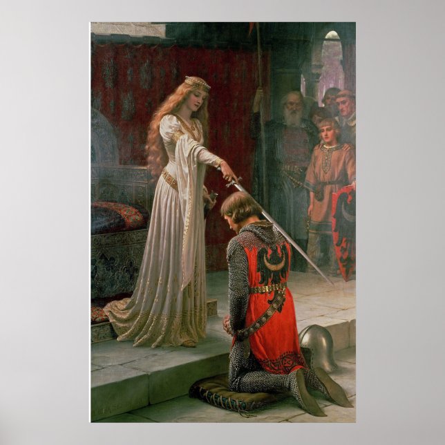 Poster Accolade por Edmund Blair Leighton - Arte ventiço (Frente)