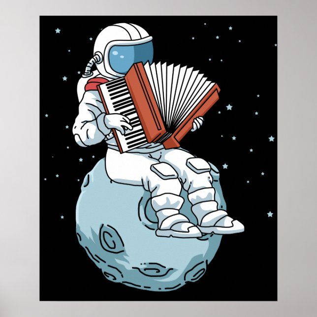 Poster Accordion Gift Men Accordion Music Gift Accordion (Frente)