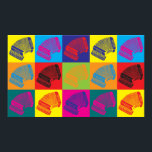 Pôster Accordion Pop Art<br><div class="desc">Accordion Pop Art. Se Accordion é seu passatempo,  ocupação,  ou obsessão,  mostre-o com excelentes Acordeão,  canecas,  adesivos e muito mais. Eles também são presentes de excelente para outros fãs do Acordeão!</div>