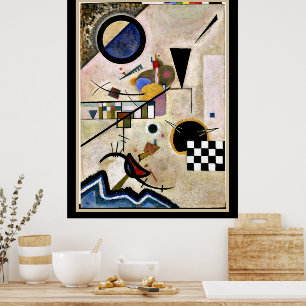 Poster Accords Opposs, abstrato de Kandinsky,