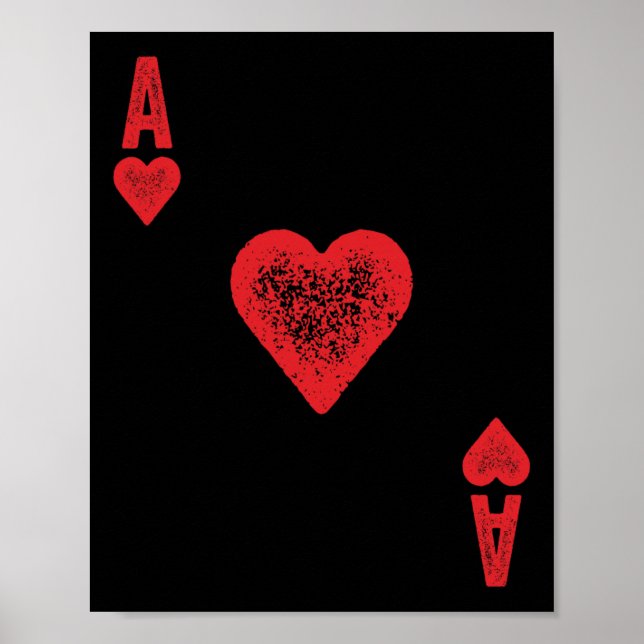 Poster Ace Of Hearts Card Costume (Frente)