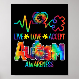 Poster Aceitação do Suporte de Consciência do Autismo ao 