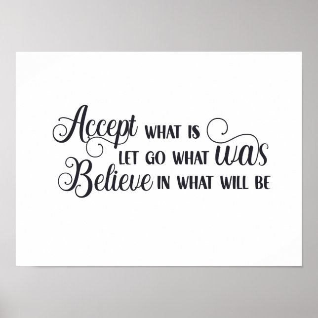 Poster Aceitar o que é... (Frente)