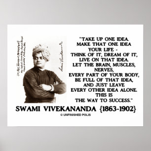 Pôster Aceite uma ideia Faça essa ideia sua citação de