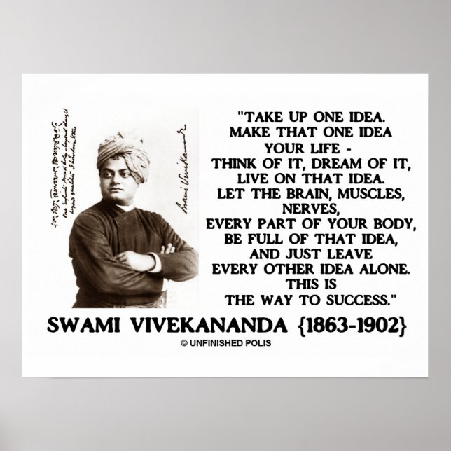 Pôster Aceite uma ideia Faça essa ideia sua citação de vi (Frente)