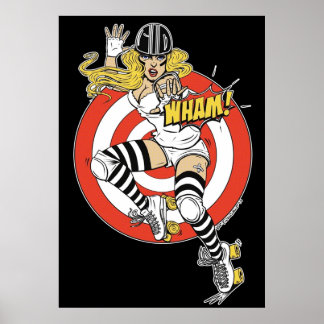 Poster Acelerador WHAM Derby Comic pinup